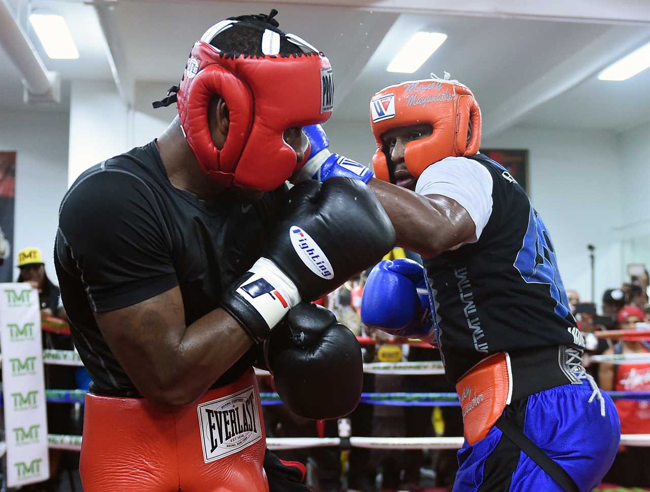Floyd Mayweather's return will take place in OCTOBER, despite claims that the fight on a helipad would be held this Saturday