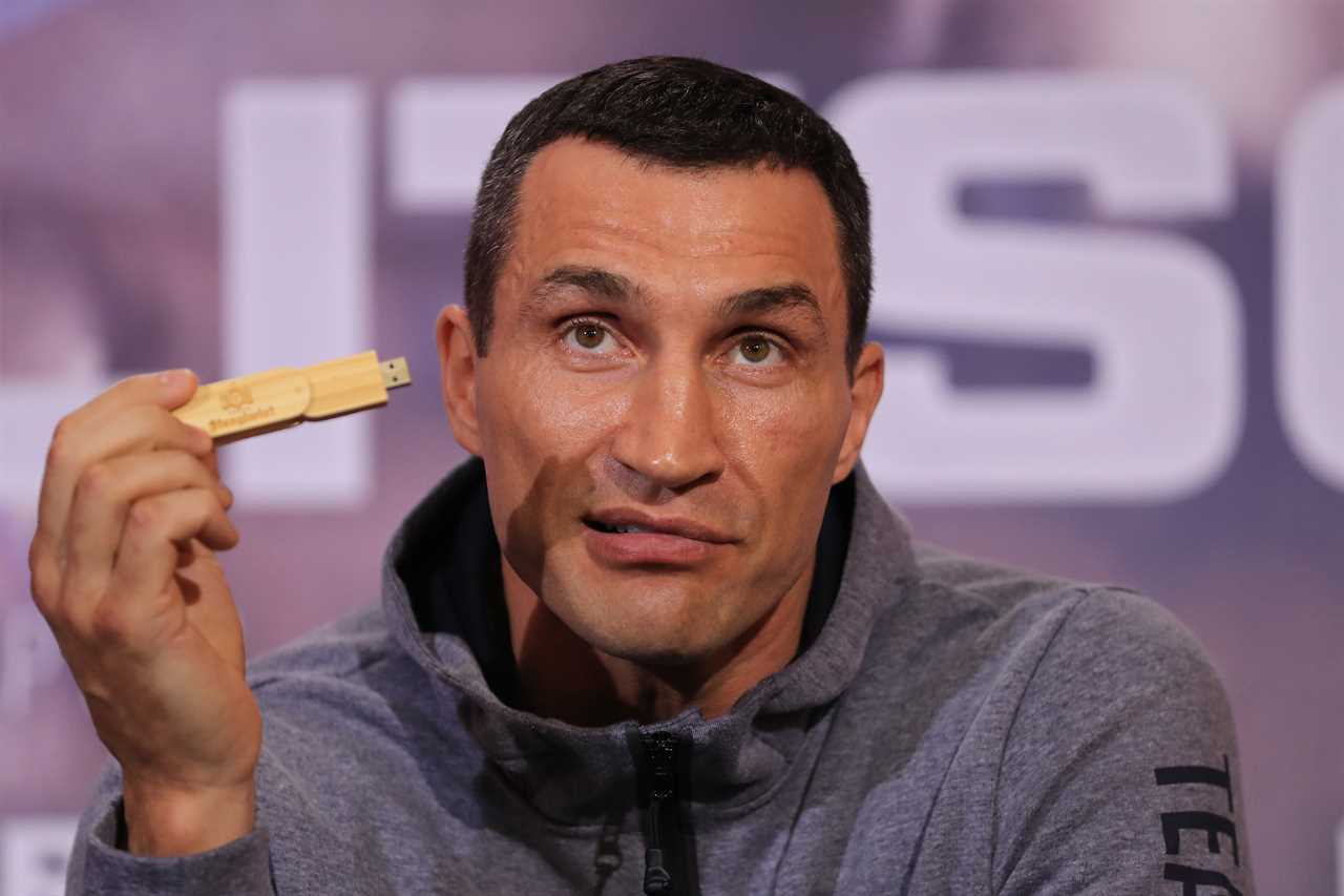 Anthony Joshua says he bought Wladimir Klitschko’s famous USB stick, which was eventually sold for PS160,000