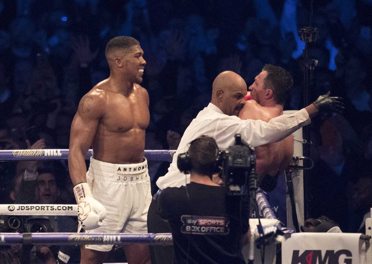 Anthony Joshua says he bought Wladimir Klitschko’s famous USB stick, which was eventually sold for PS160,000
