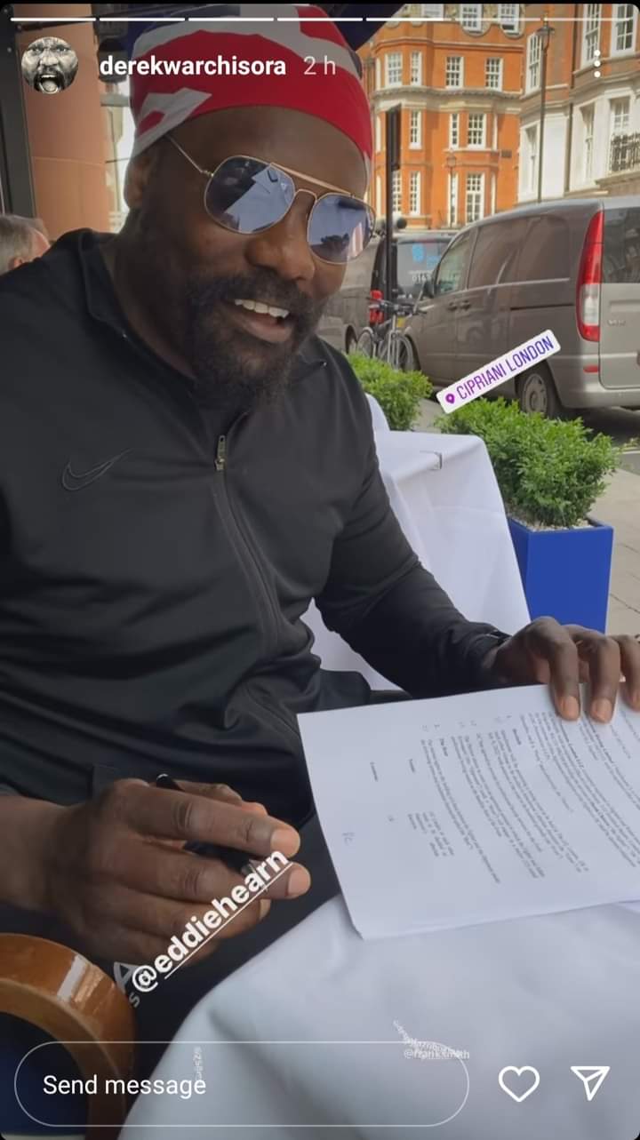 Derek Chisora signs a contract for boxing returns on July 9, but Adam Kownaki, his opponent, has yet to sign.