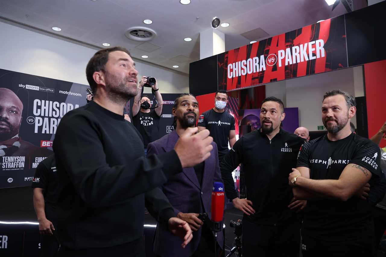 Joe Joyce vs Joseph Parker. POSTPONED because Joe Joyce, a Kiwi boxer, and Tyson Fury’s trainer's wife, is due with baby the same week