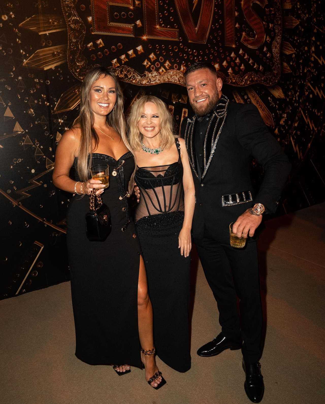 Conor McGregor smiles with Kylie Minogue, the most iconic and beautiful UFC fighter, at the Cannes Film Festival afterparty