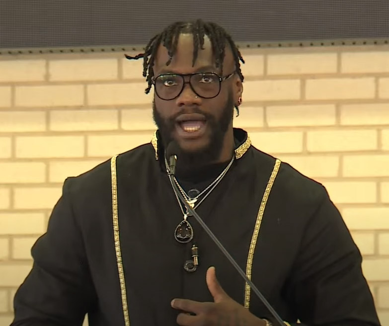 Deontay Wilder CONFIRMS boxing returns as ex-world champion has statue unveiled at hometown