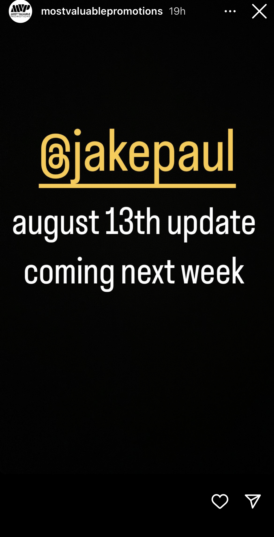Jake Paul's next fight: The YouTube star's team tease an 'update coming next weeks' in advance of the August 13th boxing return