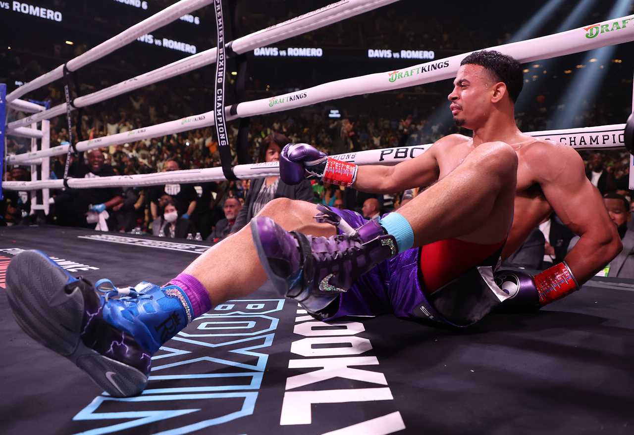 Watch ringside footage of Gervonta Davis’ brutal KO against Rolando Romero as US star admits ‘I didn’t throw it hard’