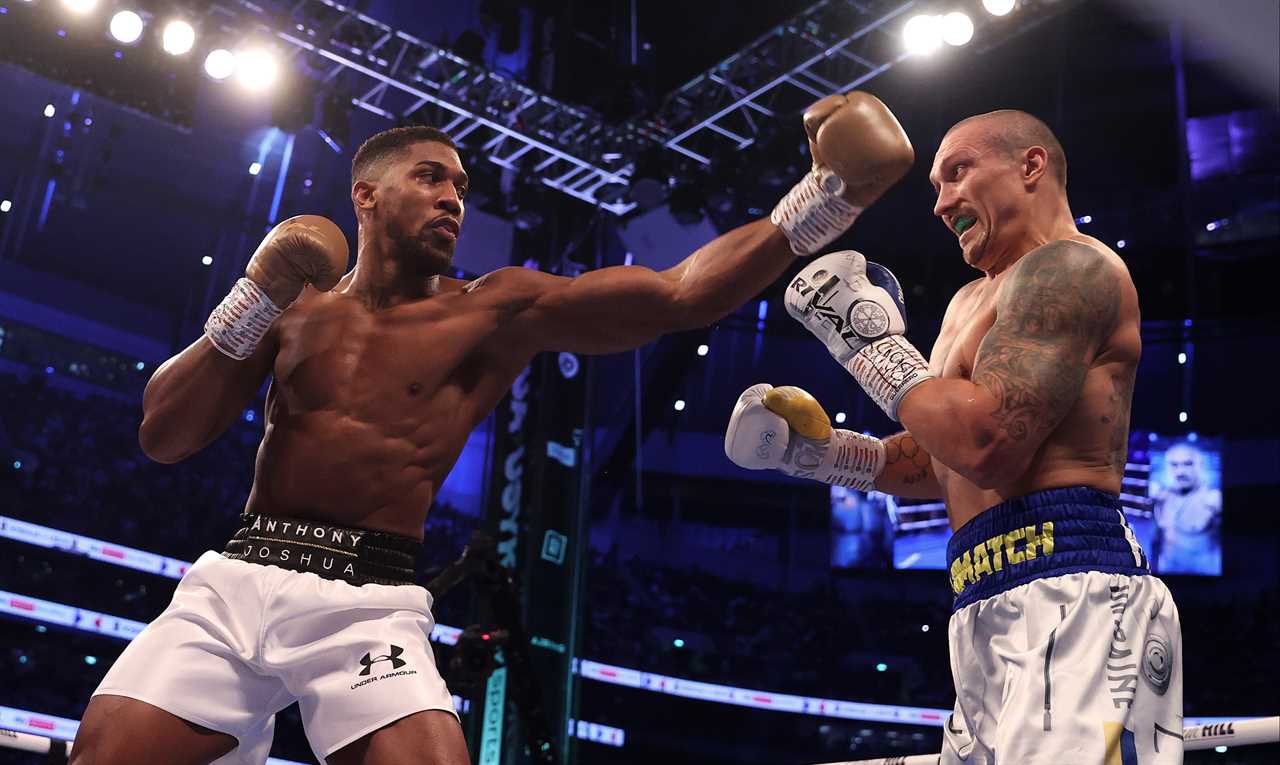 ‘Lord knows I try’ – Anthony Joshua looks sharp as he begins training to win back world title belts from Oleksandr Usyk
