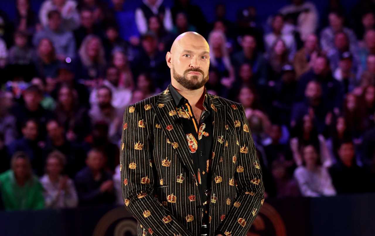 Tyson Fury shows off his and wife Paris’ new custom-made gold bed and sofa and jokes it will ‘get a lot of action’