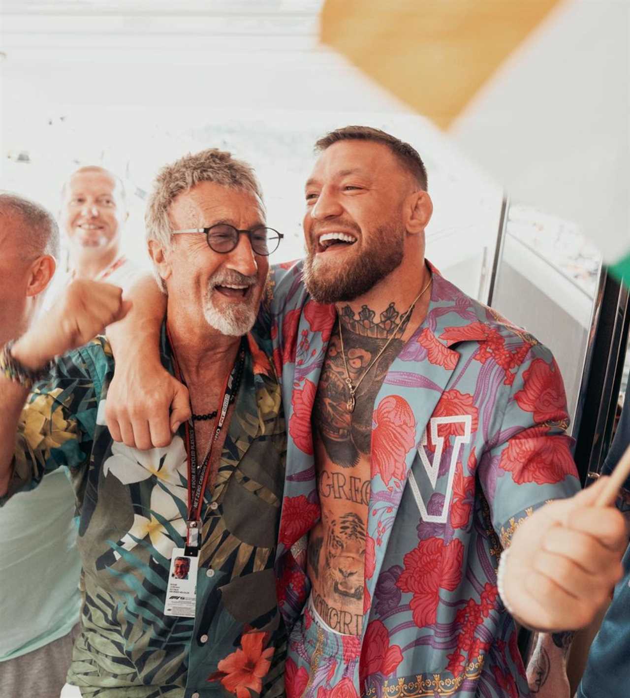 Conor McGregor is on holiday at Monaco Grand Prix with F1 legends, and he drives a EUR3m Lamborghini superyacht.