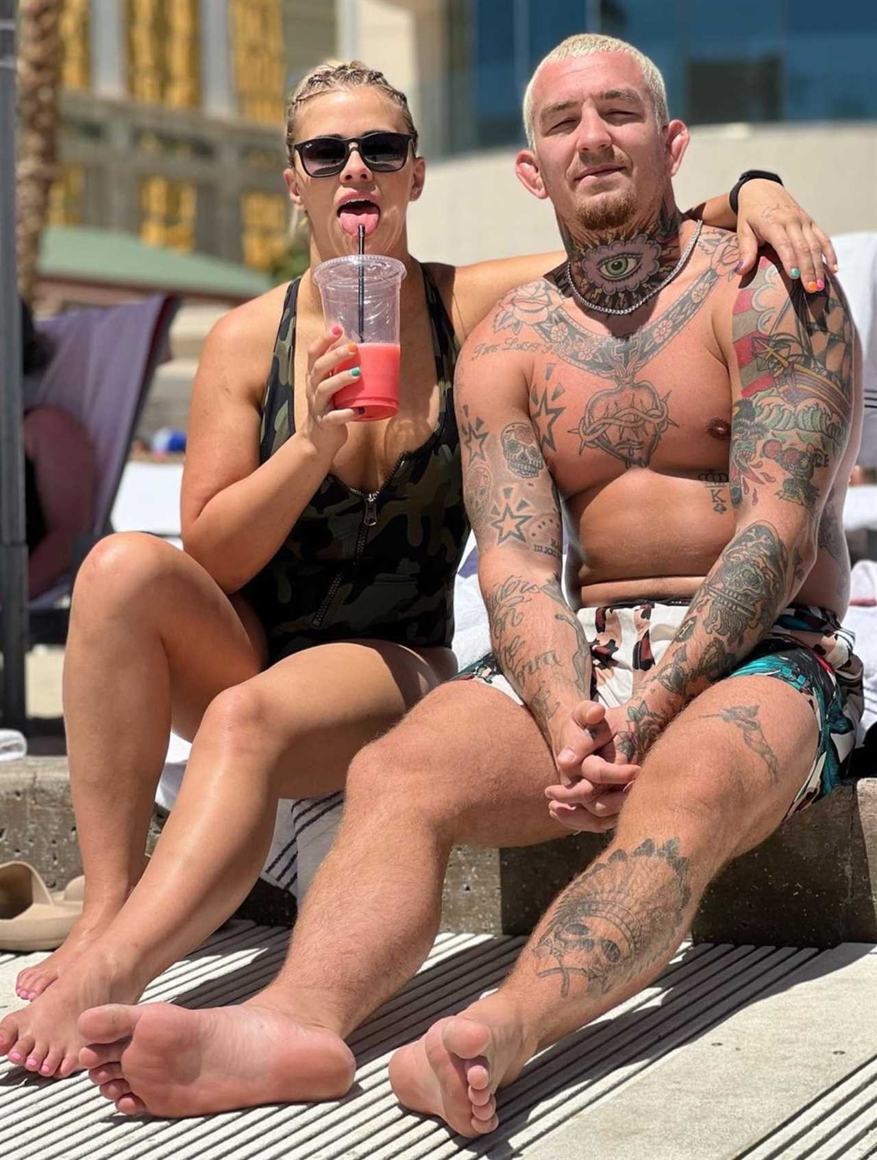 After Austin Vanderford, an ex-UFC star, makes his wrestling debut, Paige VanZant and Austin Vanderford took to the streets and pool of Las Vegas.