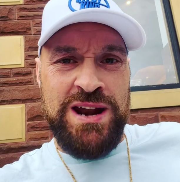 Tyson Fury's celebration of Platinum Jubilee and message to his fans, before he runs down Morecambe Bay in a Union Jack