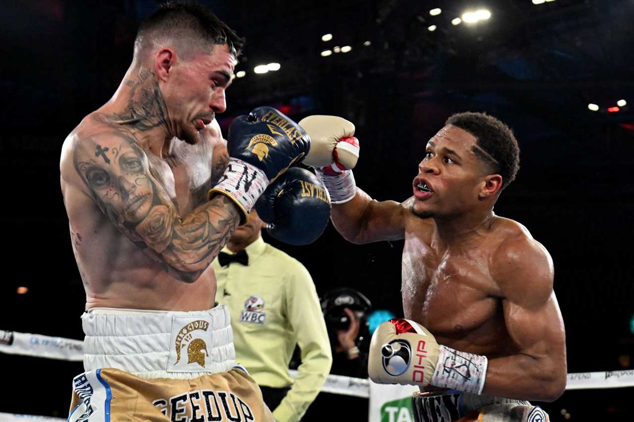 Horror scenes of boxing fans fighting on the streets after Devin Haney stuns George Kambosos Jr.
