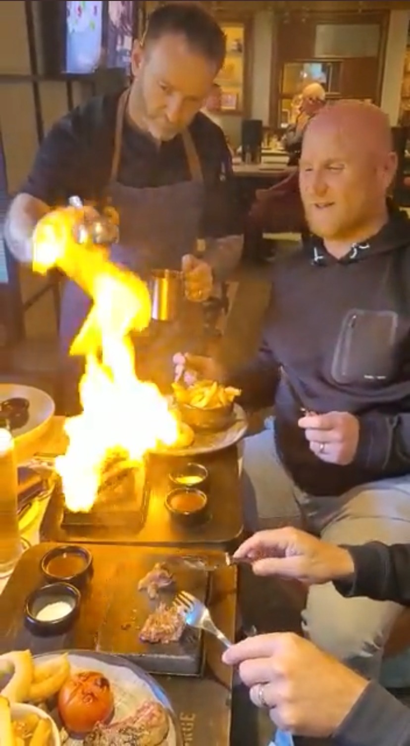 UFC fighter Conor McGregor hosts John Hartson, a Celtic legend, to The Black Forge Inn in Dublin during his visit.