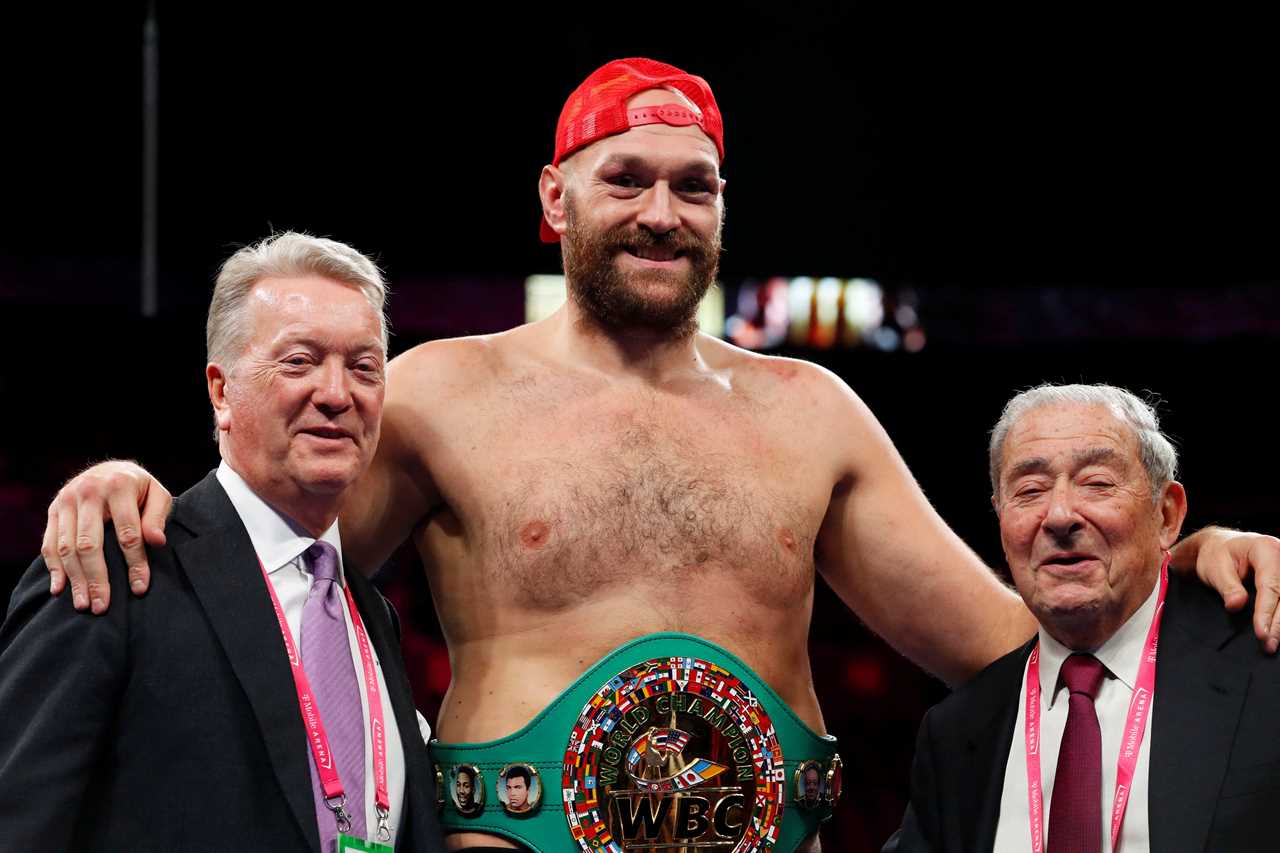 Tyson Fury is CONFIRMED to be retiring by Bob Arum, his promoter. He's just waiting for the 'next big fight.
