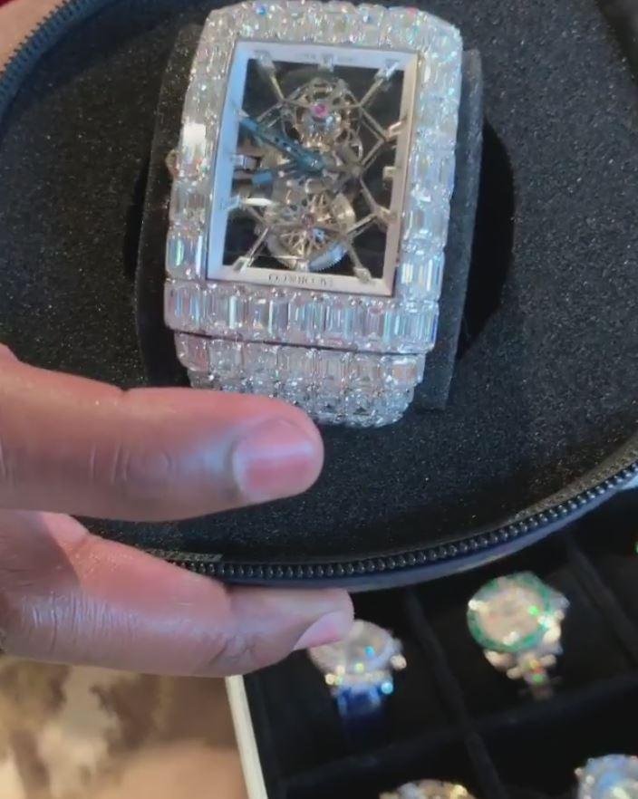 Floyd Mayweather, boxing legend, flaunts 41 watches with diamond-encrusted dials worth an astonishing $20million