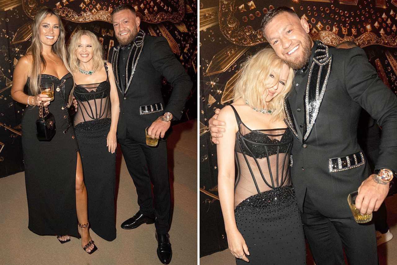 Conor McGregor asked Kylie Minogue to take a picture of him and UFC star, UFC legend, after they partied at the Cannes Film Festival