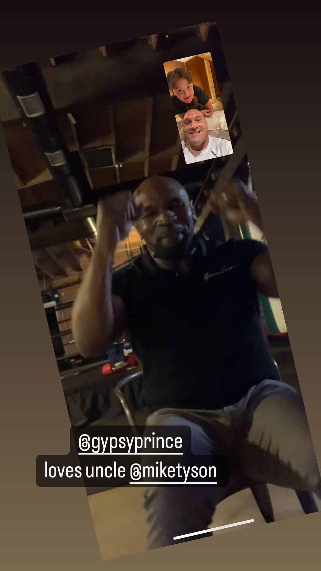 Tyson Fury FaceTimes ‘uncle’ Mike Tyson as heavyweight champ enjoys Miami holiday with wife Paris and kids