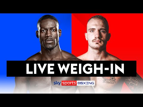 LIVE WEIGHIN! Fabio Turchi World Title Eliminator vs Richard Riakporhe