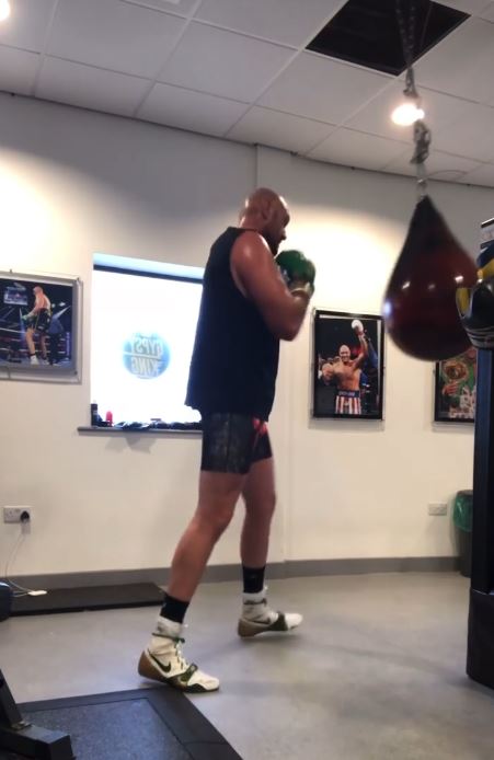 Tyson Fury is back at it as Brit returns to the gym for training, despite claims of retirement and Anthony Joshua fight rumours