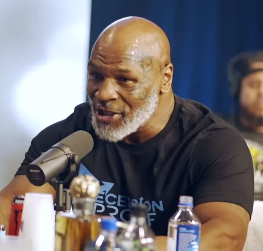 Mike Tyson says he became pregnant with his school teacher after having sex in prison.