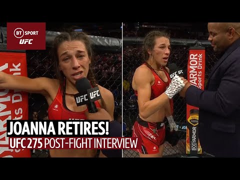 Joanna is retiring! After UFC 275 defeat to Zhang, MMA legend Joanna says goodbye!