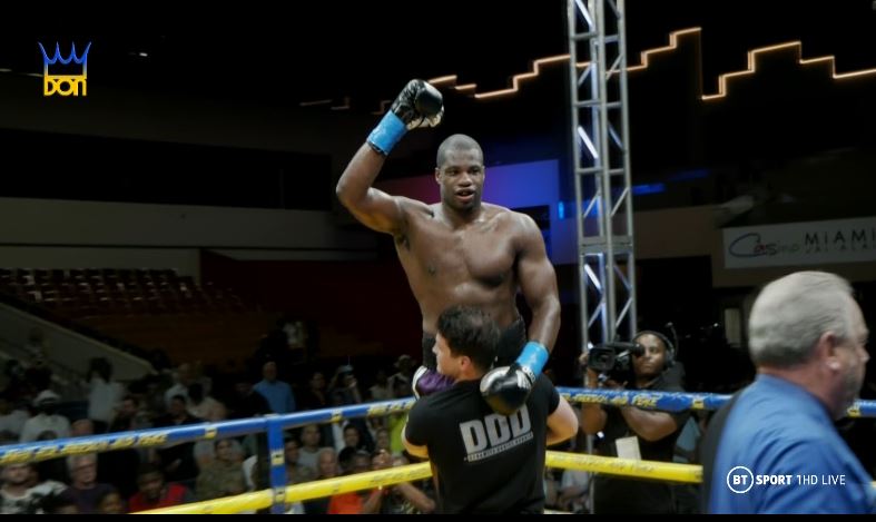 Watch Daniel Dubois KO Trevor Bryan in Miami with a violent left-hook as he targets fight with Dillian Whyte