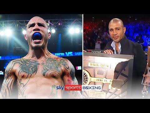 Miguel Cotto, a Puerto Rican legend, presented Madison Square Garden with a key