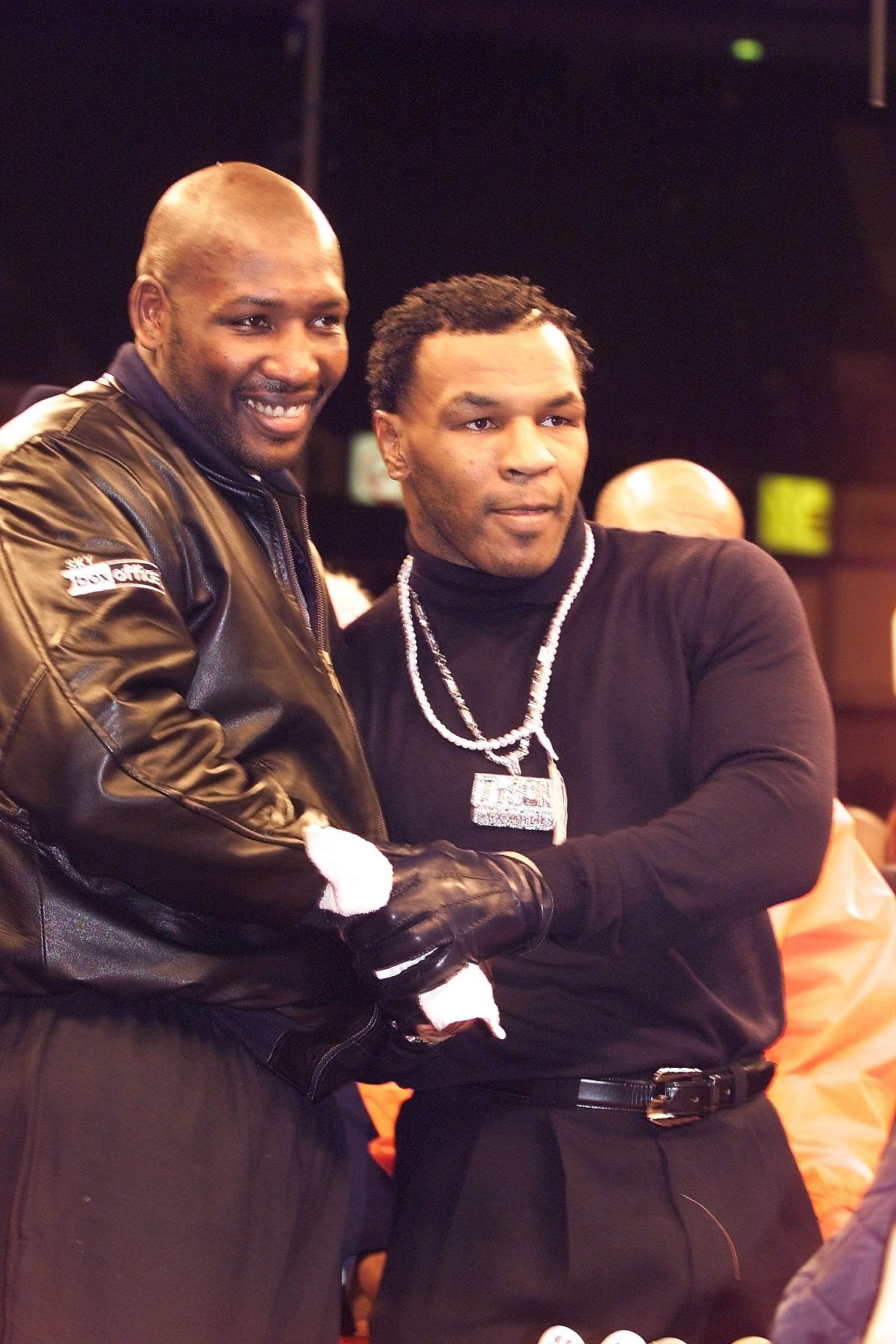 Julius Francis, an ex-heavyweight champion, defeated Mike Tyson. He KOs the rowdy man with one punch as a security officer in a new job.