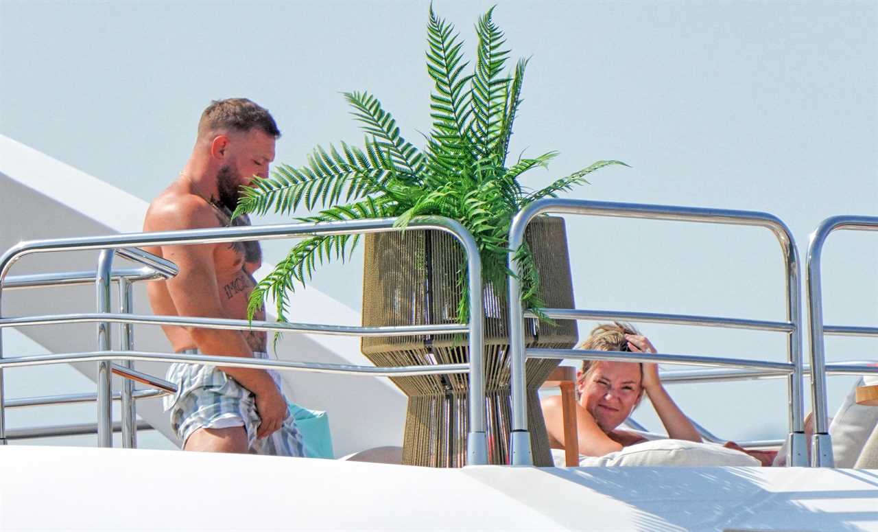 Conor McGregor and Dee Devlin get frisky on superyacht, as the couple make fun of each other with onlookers