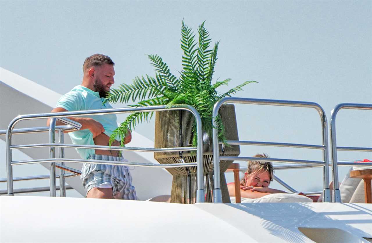Conor McGregor and Dee Devlin get frisky on superyacht, as the couple make fun of each other with onlookers