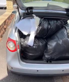 It's not all glamour and glitz - Tyson Fury, a family man, loads PS20k VW Passat full of rubbish for tip run