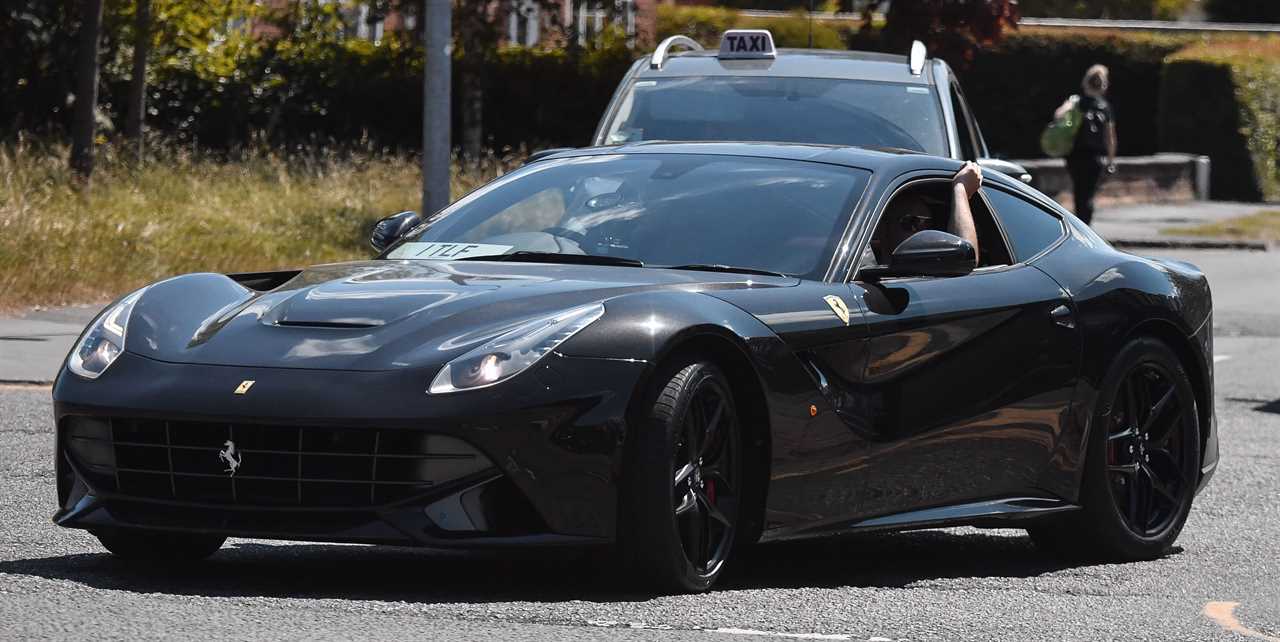 Tyson Fury eats lunch after a day of filming, before getting into a PS250k Ferrari amid talk about a return to boxing