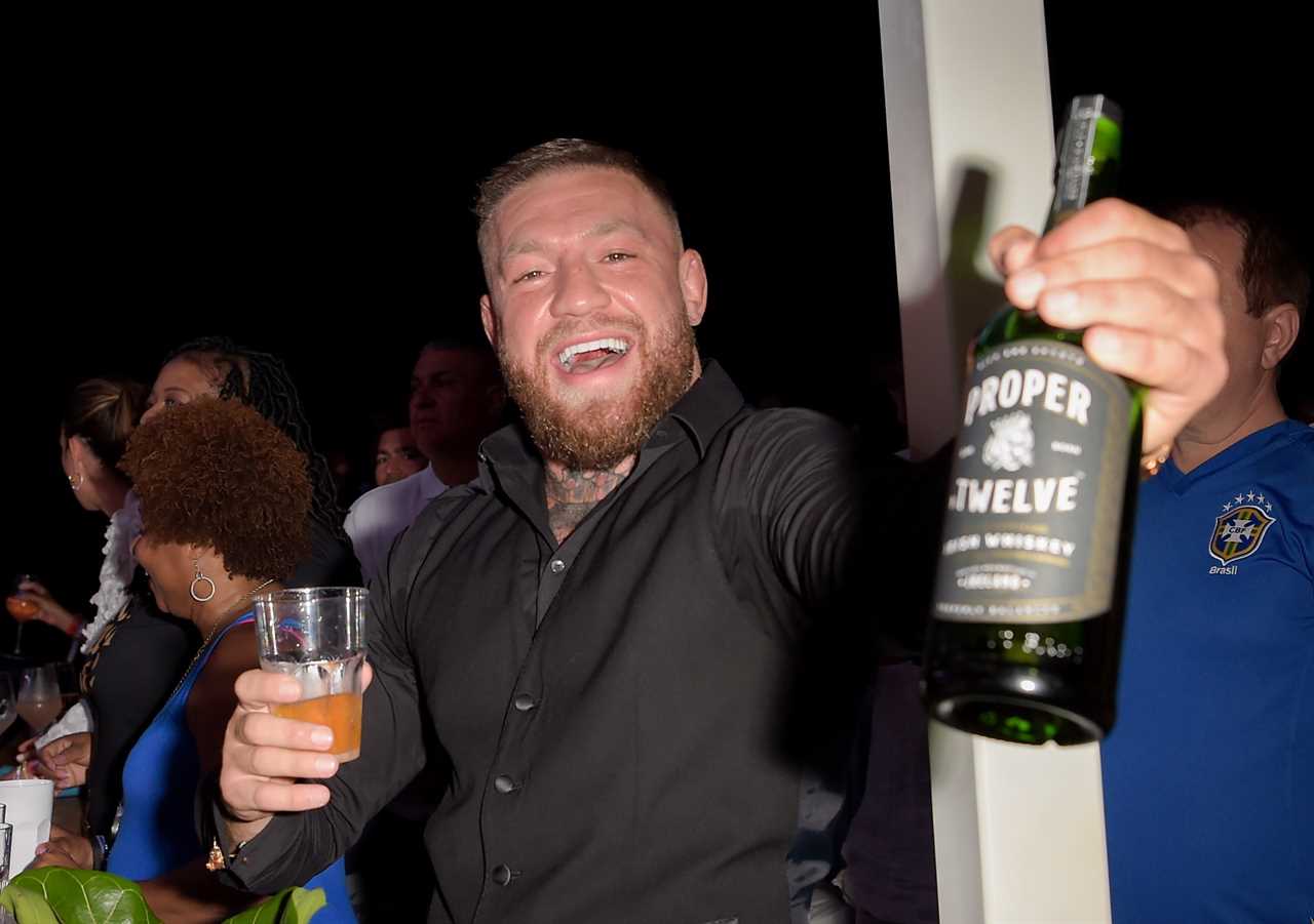 Conor McGregor's private luxury jet, including his gold-plated watch, is inside.