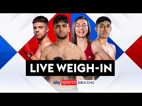 LIVE WEIGH IN! Karriss Artingstall Cori Gibbs, Adam Azim, Dylan Cheema Coventry