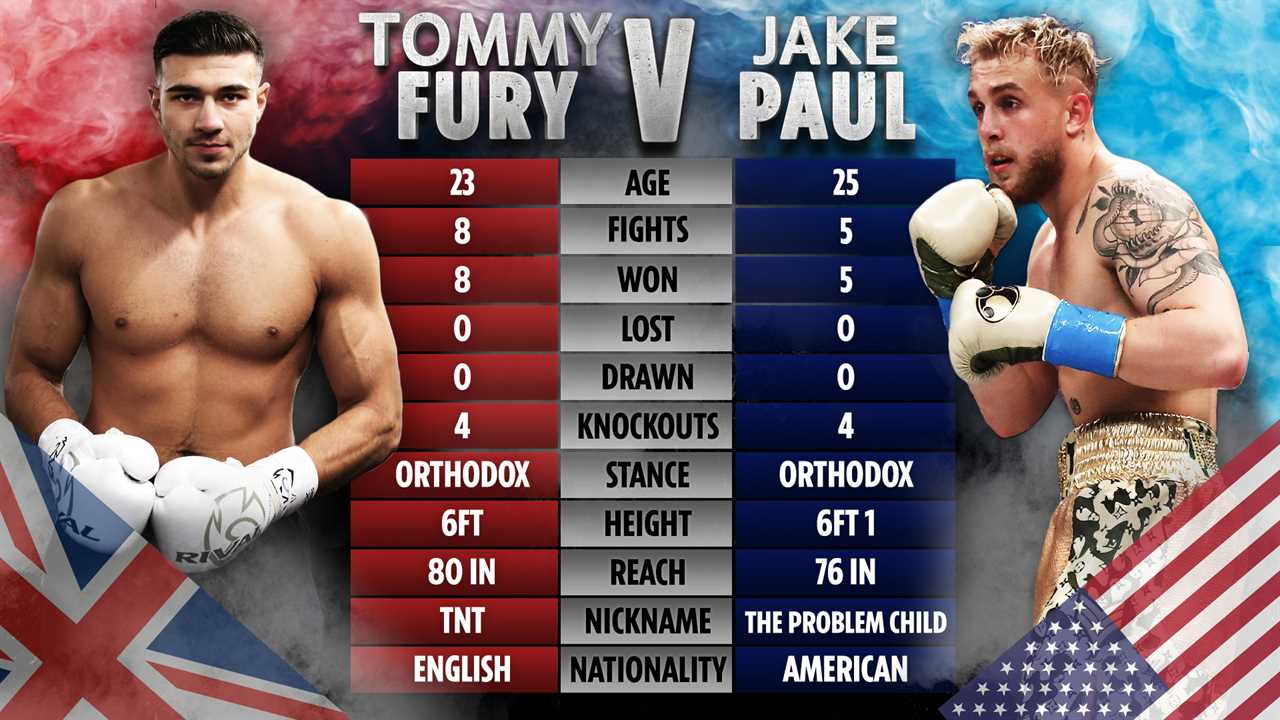 How Fury and Paul stack up ahead of their fight this summer