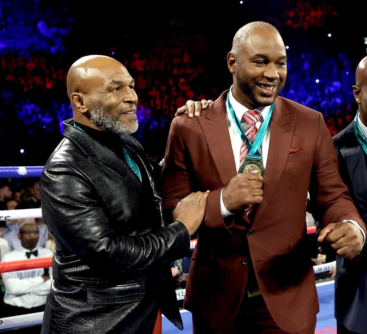 Mike Tyson announces that he will face Lennox Lewis, an old foe, in September.