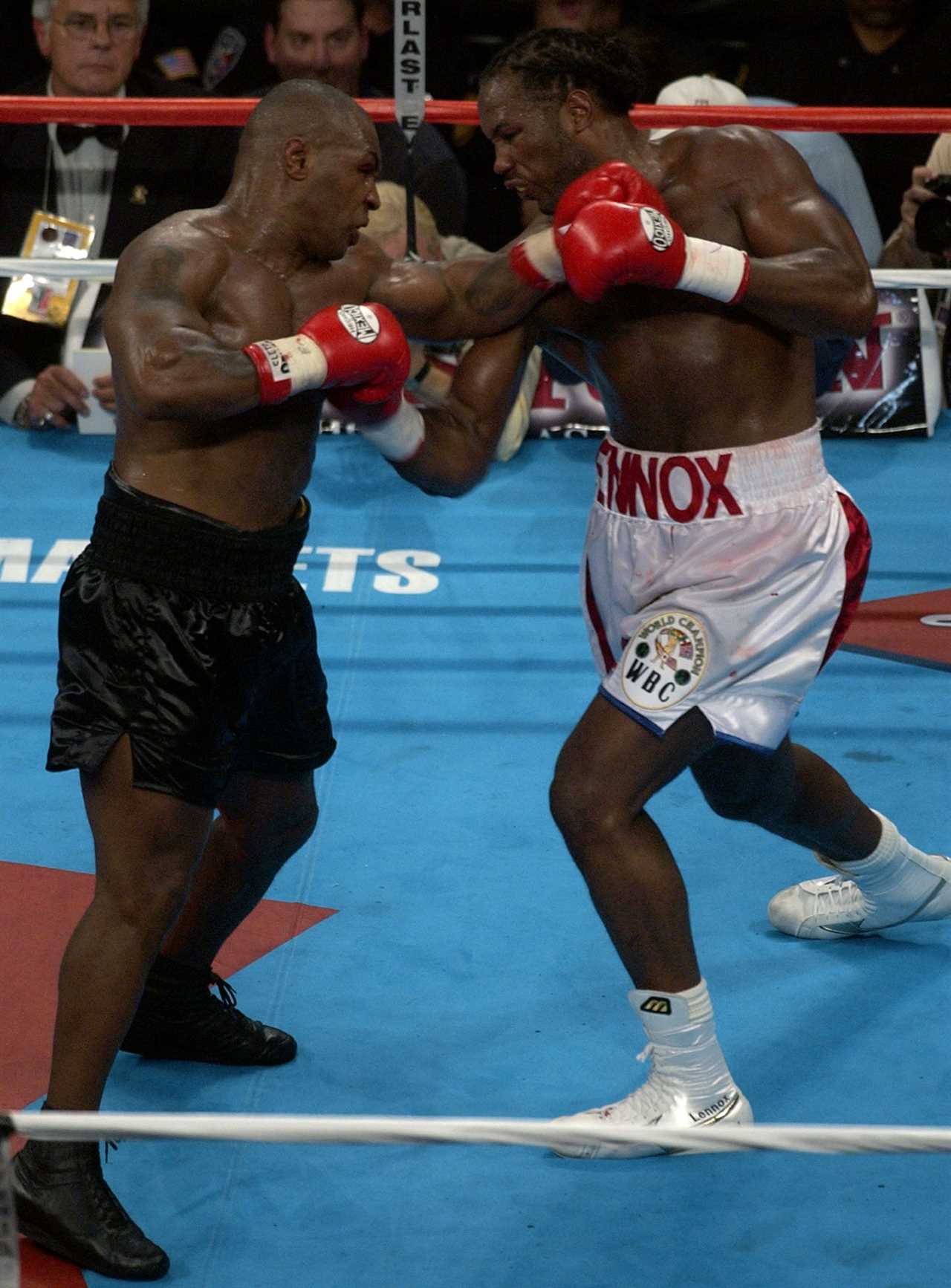 Mike Tyson announces that he will face Lennox Lewis, an old foe, in September.