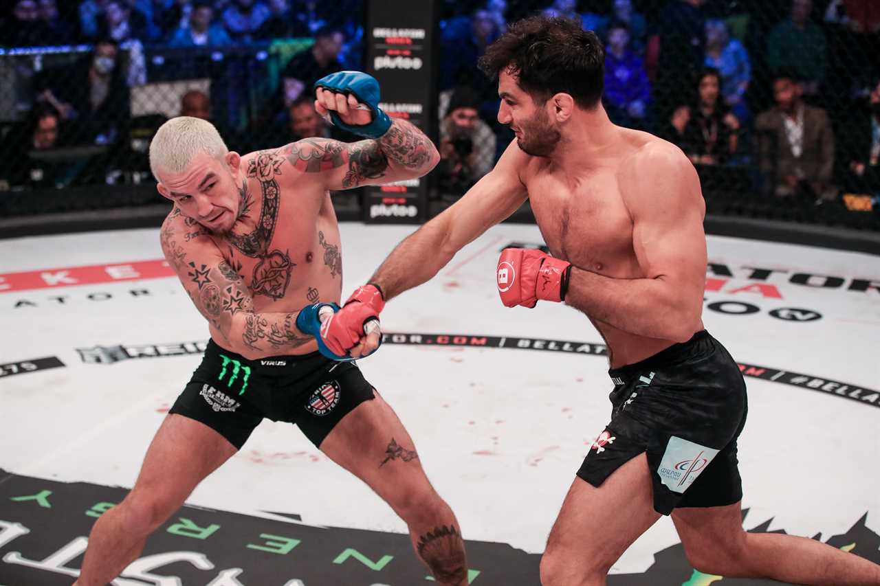 Gegard Mousasi, Bellator, tired of 'rolling about with sweaty men'. He sees Israel Adesanya fighting before MMA retirement.