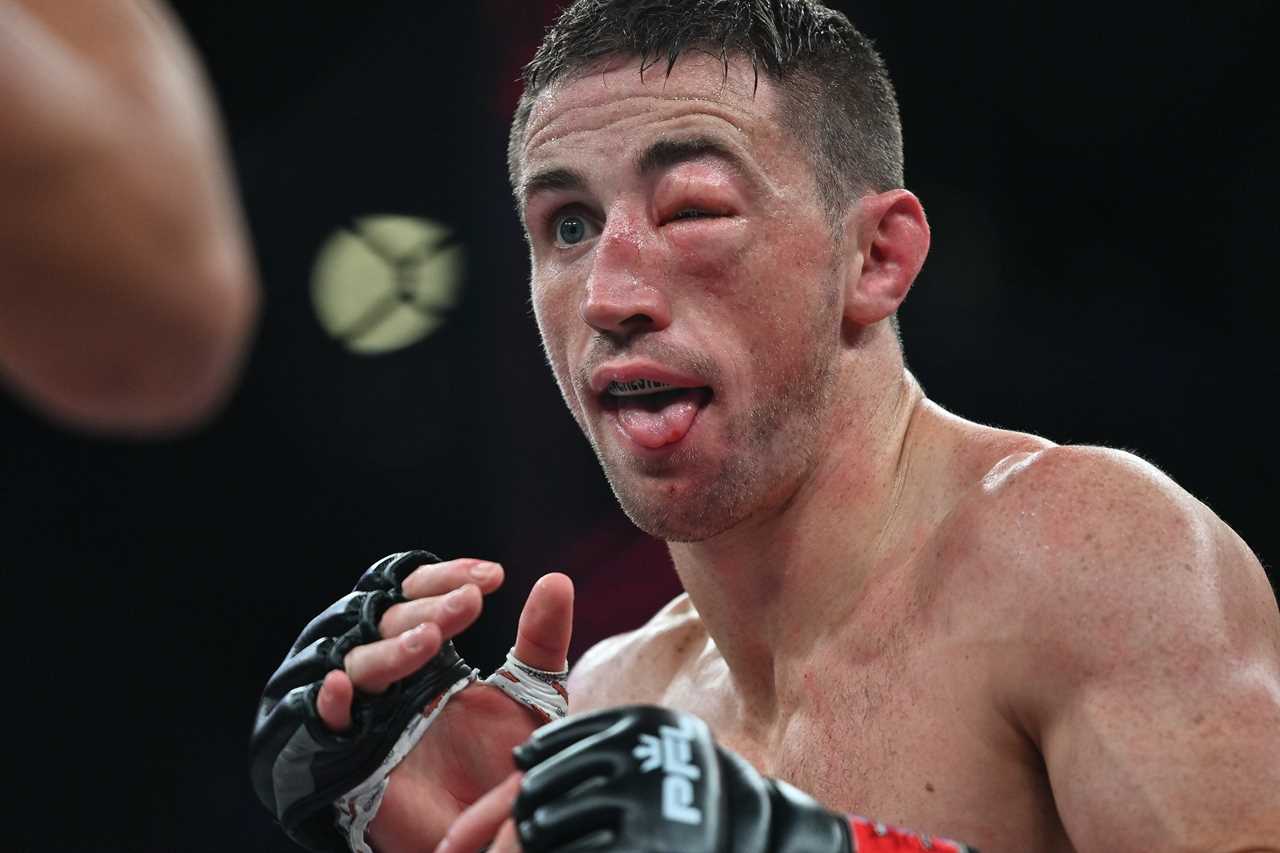 Brendan Loughnane, a British MMA fighter, battles through a severe eye injury to make it to the $1 winner-takes-all PFL playoffs