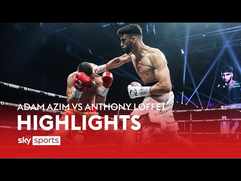 FIRST ROUND STOPPAGE 😮  Adam Azim vs Anthony Loffet  Highlights