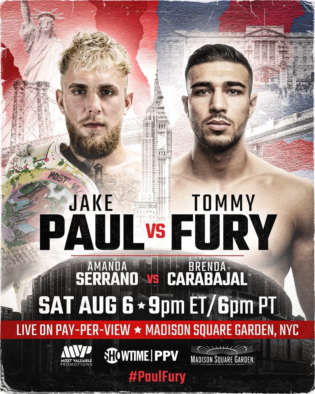 Tyson Fury has hundreds of fans chanting X-rated slurs at Jake Paul in advance of Youtuber's fight vs Tommy