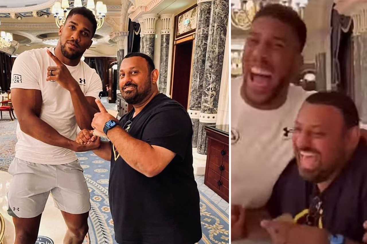 Anthony Joshua's physique is still impressive with just two months to go before he fights. Brit displays his skills in Saudi Arabia