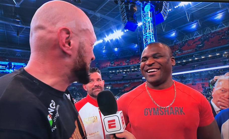 Tyson Fury invites Francis Ngannou to the Wembley fight in 2022, after UFC champ promises to return to Octagon next year