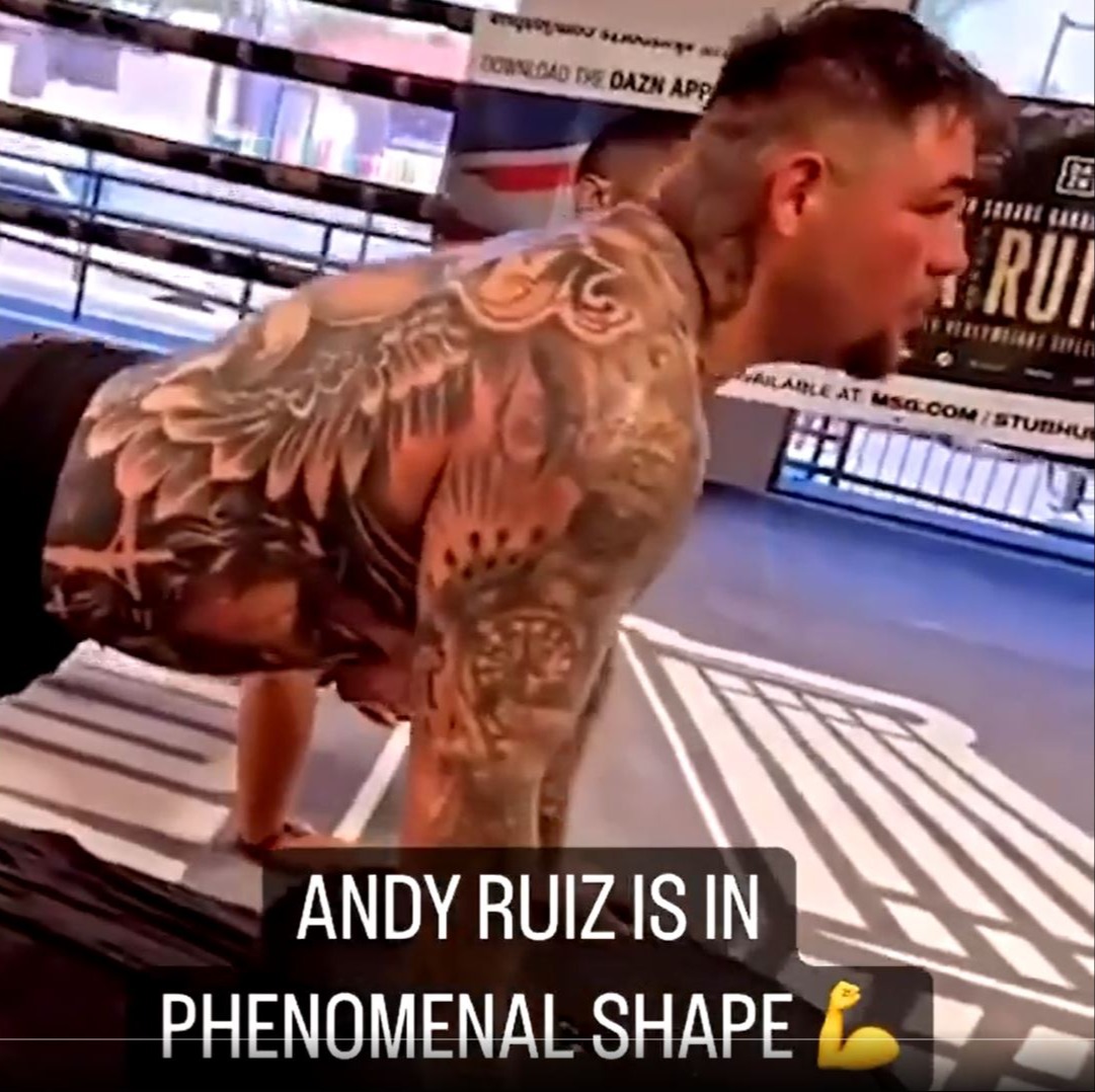 Andy Ruiz Jr looks amazing and has lost incredible weight ahead of his ring return against Luis Ortiz