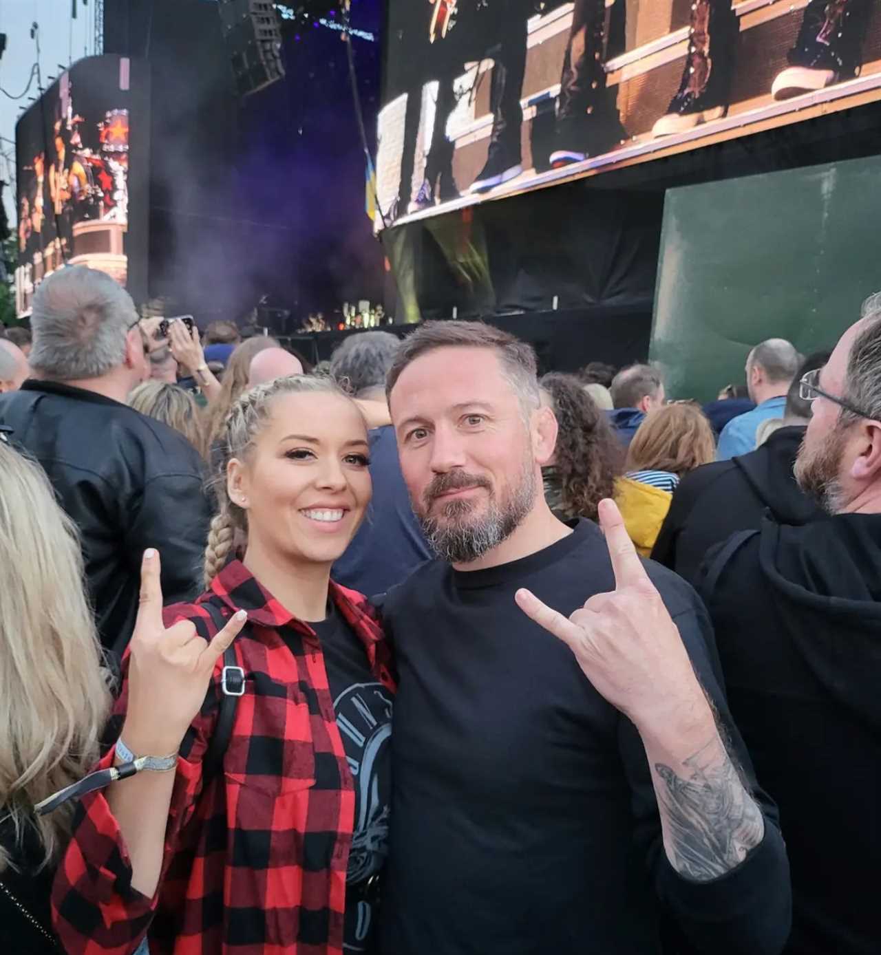 John Kavanagh, Conor McGregor's coach, rides in pink stretch-hummer with Orlagh Hunter to Guns N Roses Dublin gig