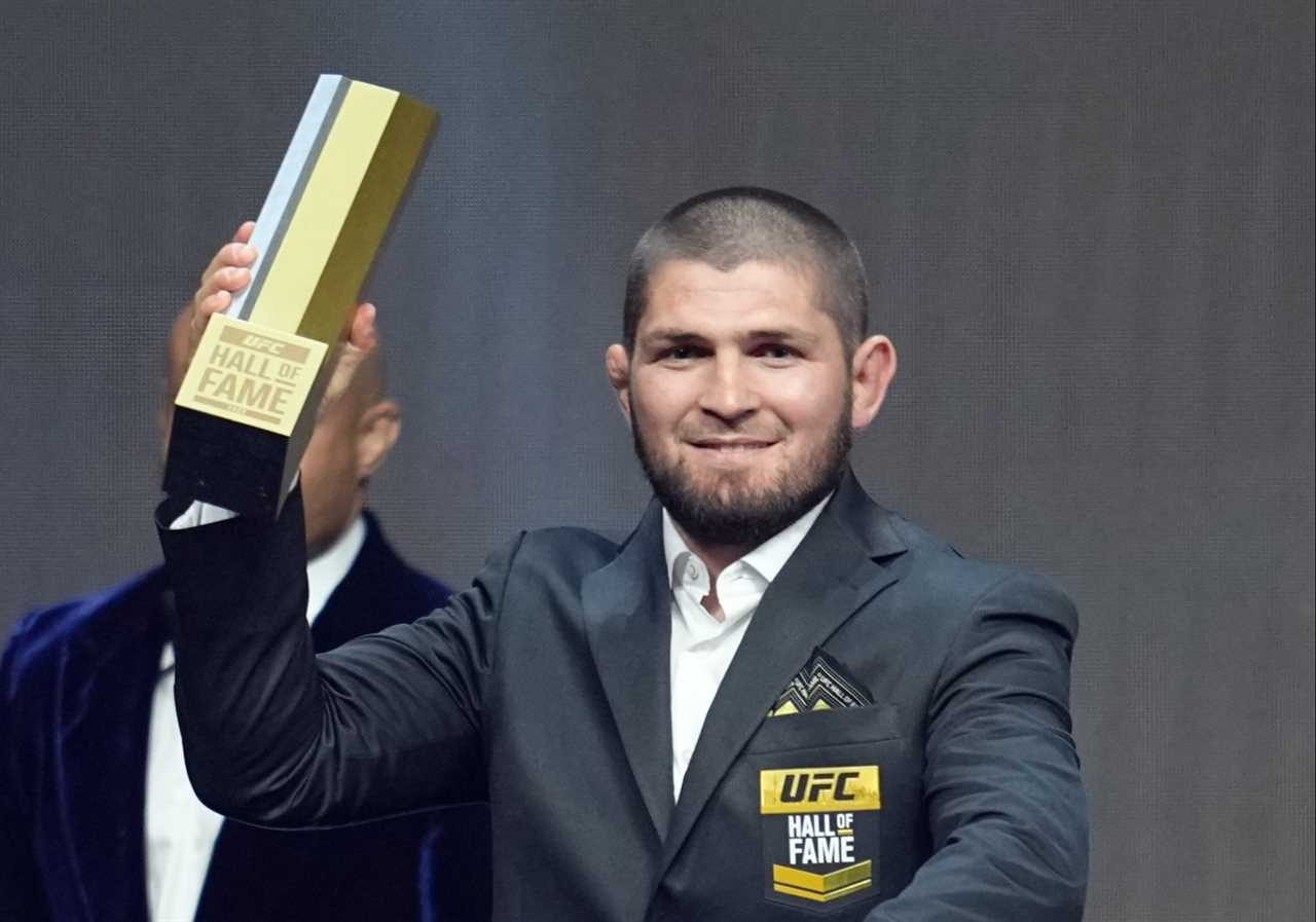 Daniel Cormier weeps as an ex-champ is inducted in the UFC Hall of Fame alongside unbeaten legend Khabib