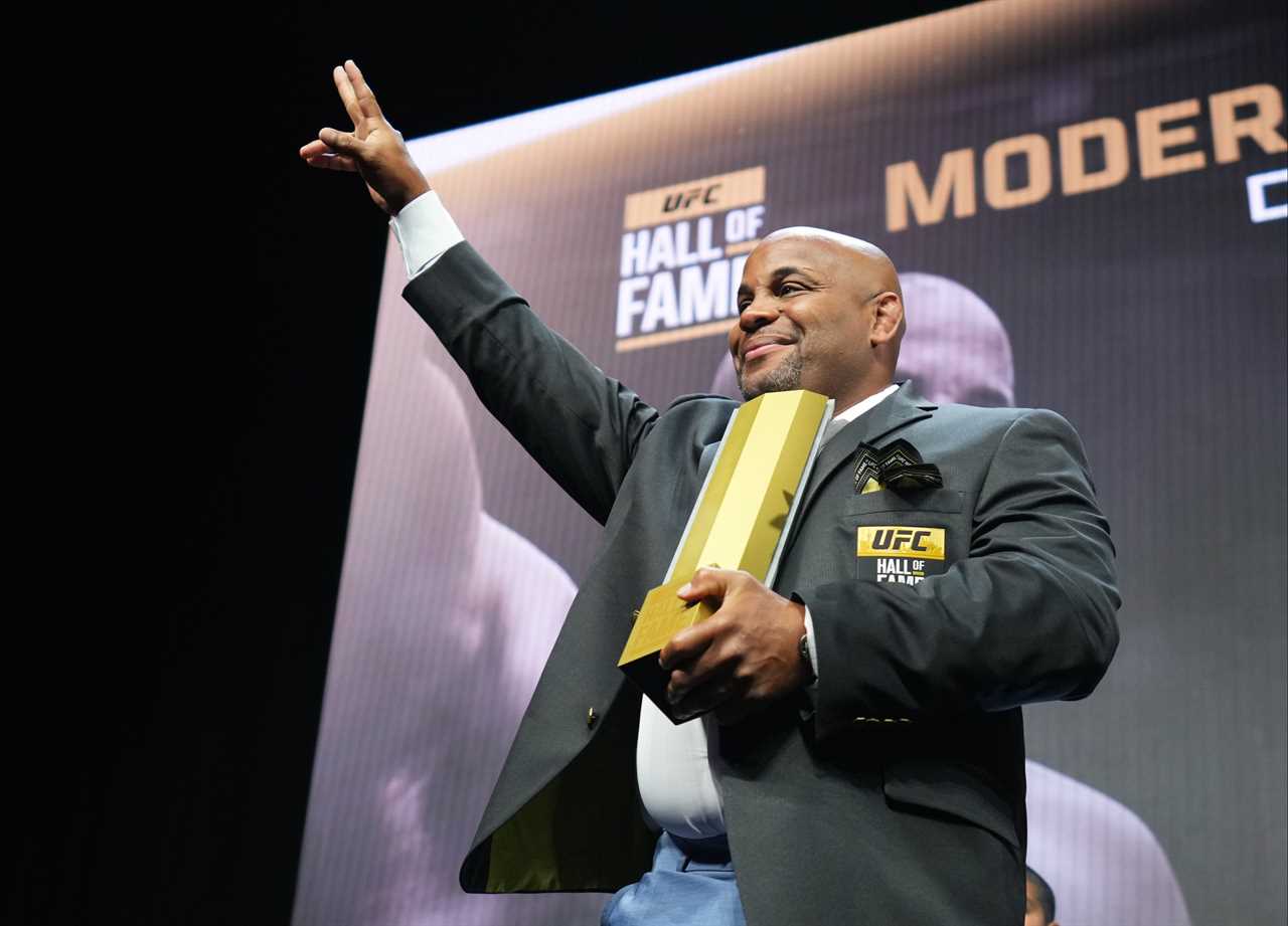 Daniel Cormier weeps as an ex-champ is inducted in the UFC Hall of Fame alongside unbeaten legend Khabib