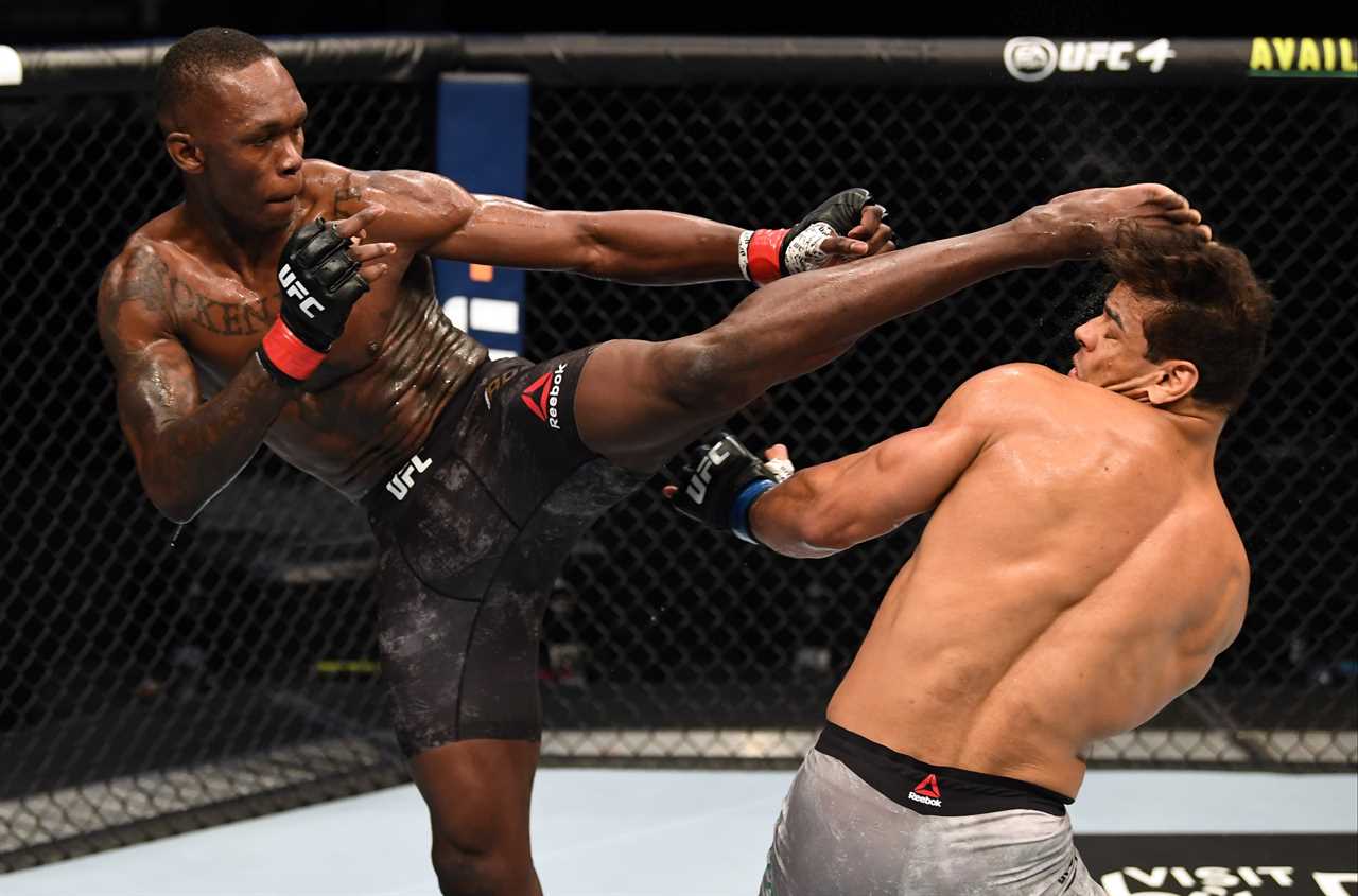 UFC champ Israel Adesanya offers PS2.5m to steroid accusers to prove that he took PEDS after his 'boobs' photo went viral