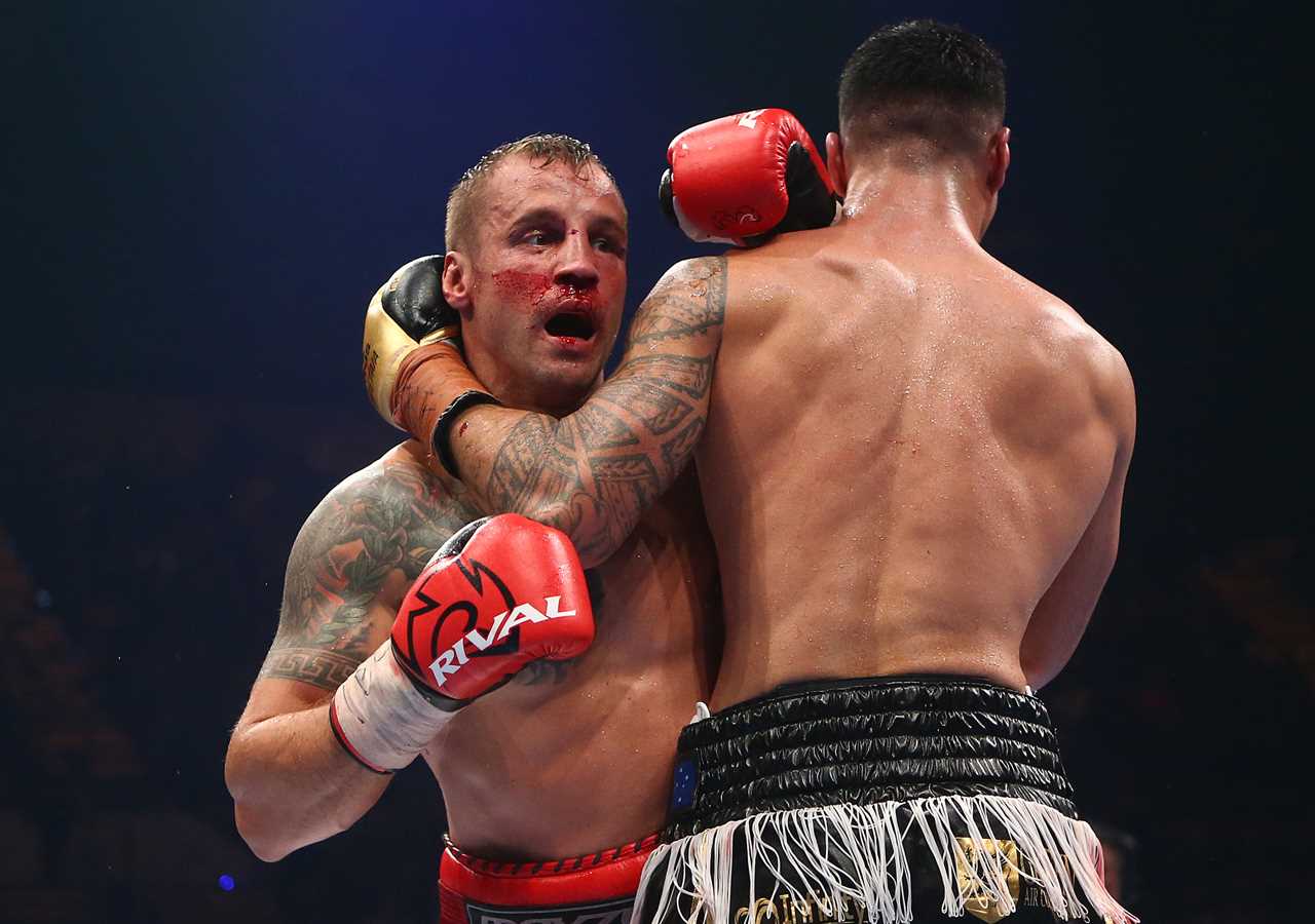 Jai Opetaia, Boxer, BREAKS his jaw in the second round and wins cruiserweight title on points against Mairis Briedis