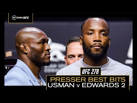 Kamaru Usman vs Leon Edwards UFC 278 Press Conference The Best Bits