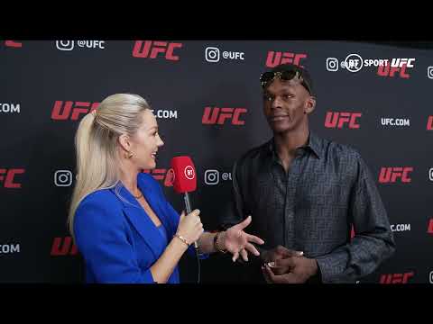 Israel Adesanya talks about the Undertaker's entrance and fighting Alex Pereira UFC 276 Interview after Fight